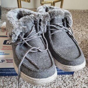 Skechers Memory Foam Cotton Tail Skippers (Gray)